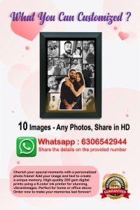 10-Photo Custom Collage Frame, Personalized Photo Gift for Mom and Dad, Special Birthday and Anniversary Gift, Customized Frame for Parents