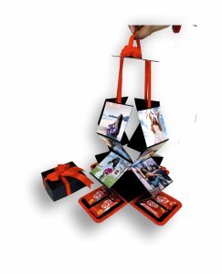 Hanging Explosion Gift Box Love Gift For Couple (With Chocolate)